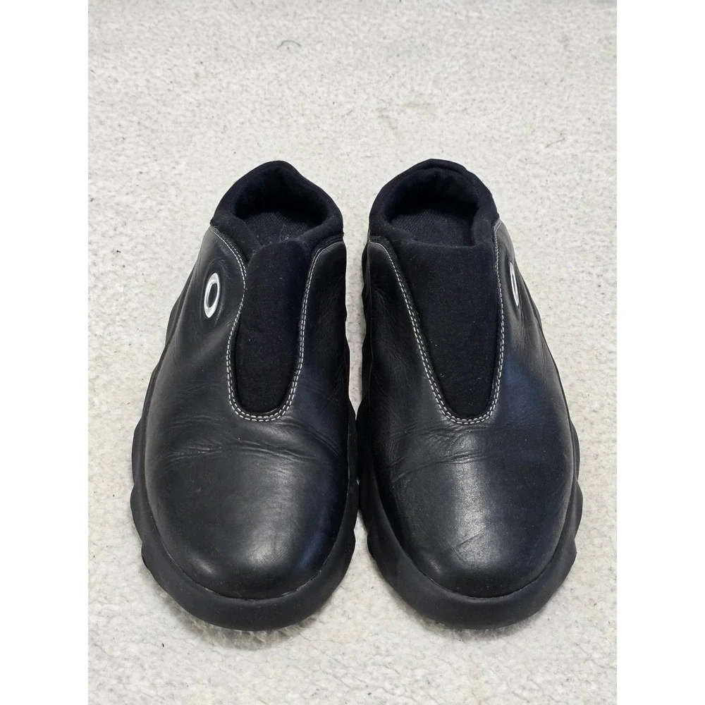 Oakley Flesh Mules Black Leather Slip On Techwear Shoes Mens 11 96548